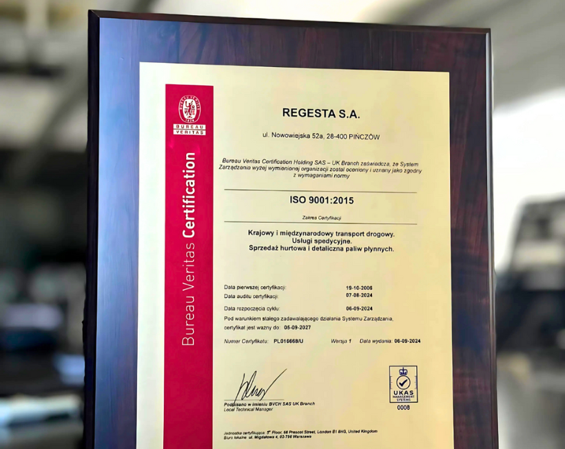 Recertyfikacja ISO 9001:2015