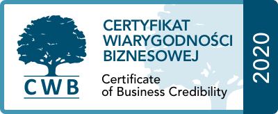 Certyfikat Wiarygodności Biznesowej 2020