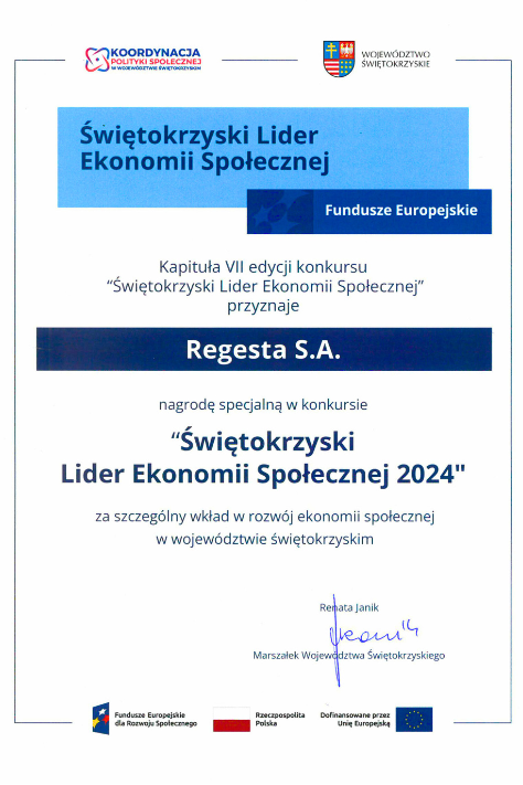 Social Economy Leader of Świętokrzyskie 2024