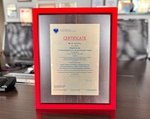 Certyfikat WSK dla REGESTA SA - otwieramy nowe kierunki współpracy